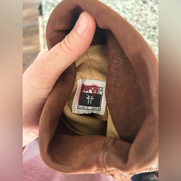 Frye Celia over-the-knee Leather boots in brown size 6.5 - Picture 10 of 16